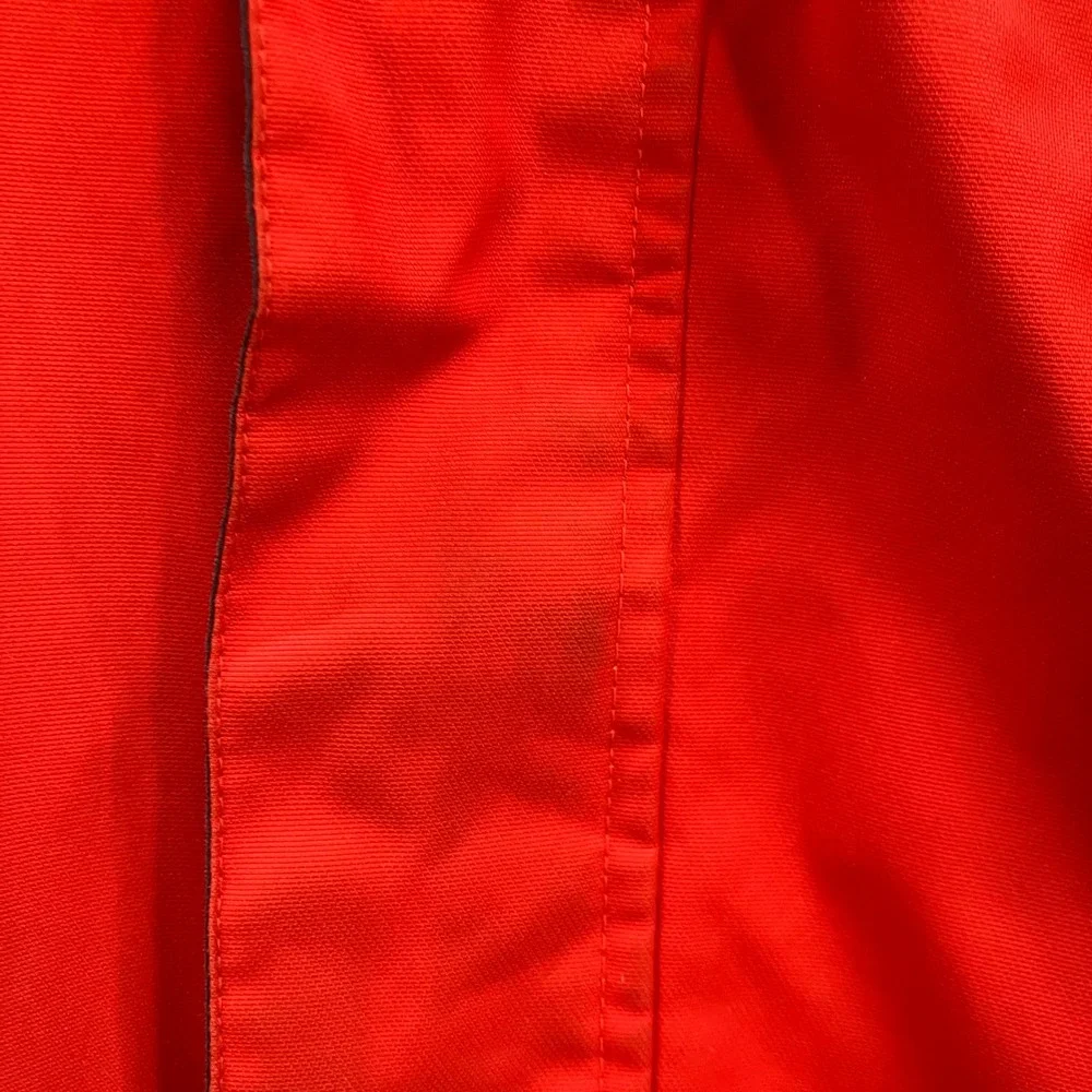 Obermeyer Rebel Jacket Teen Boy Large 14-16 Red Grey Insulated Ski Snow Gorpcore